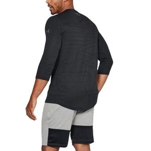 Under Armour Threadborne Utility 3/4 Sleeve Tee Black Men’s S